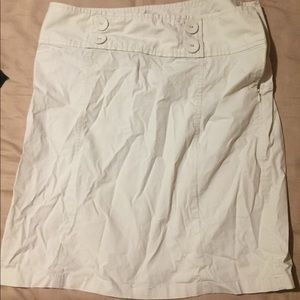 Eggshell Ann Taylor Skirt